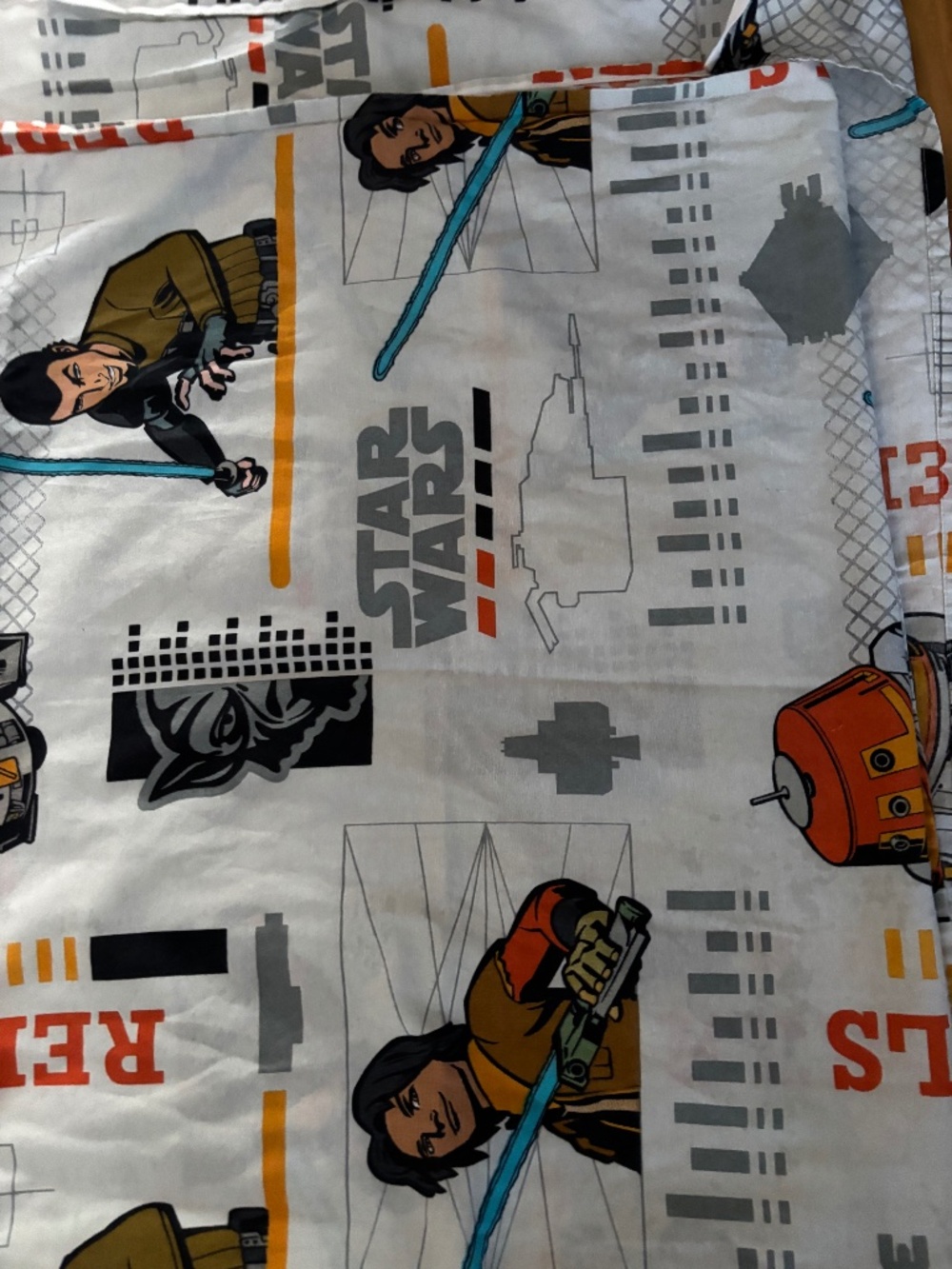 Disney Star Wars Rebels Twin Flat Sheet – Animated Series Character Bedding